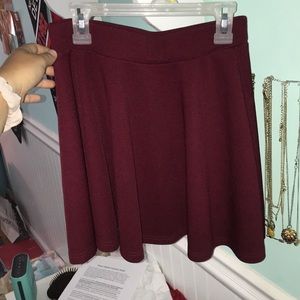 Maroon skater skirt size small